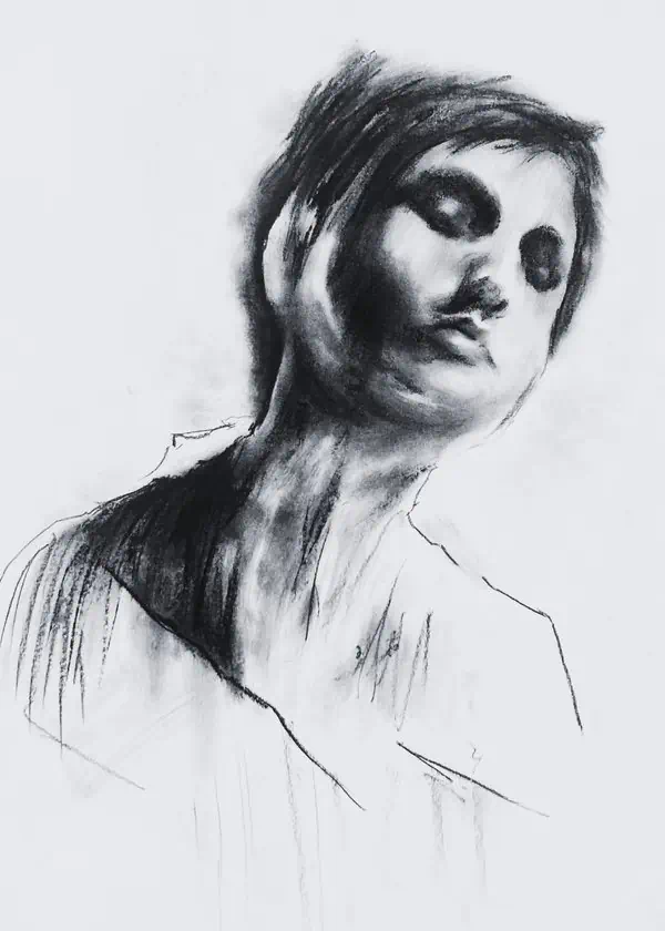 Portret węglem 2